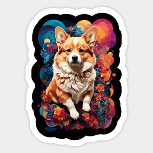 Abstract Dog Art Sticker